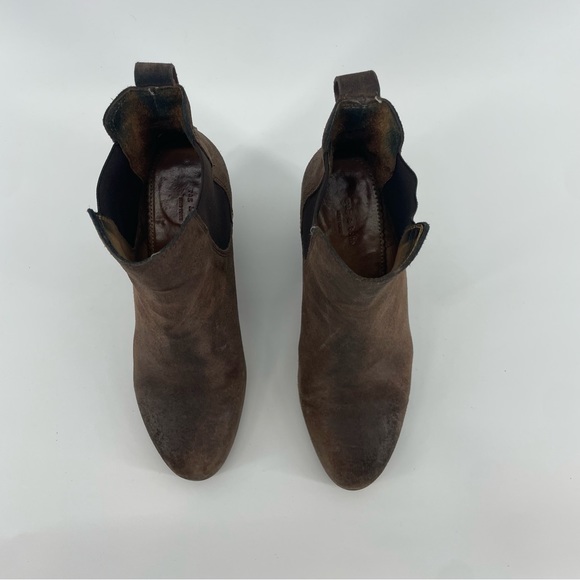 Rag & Bone Brown Suede Chelsea Boots with Heel - Size 7 - Picture 4 of 8